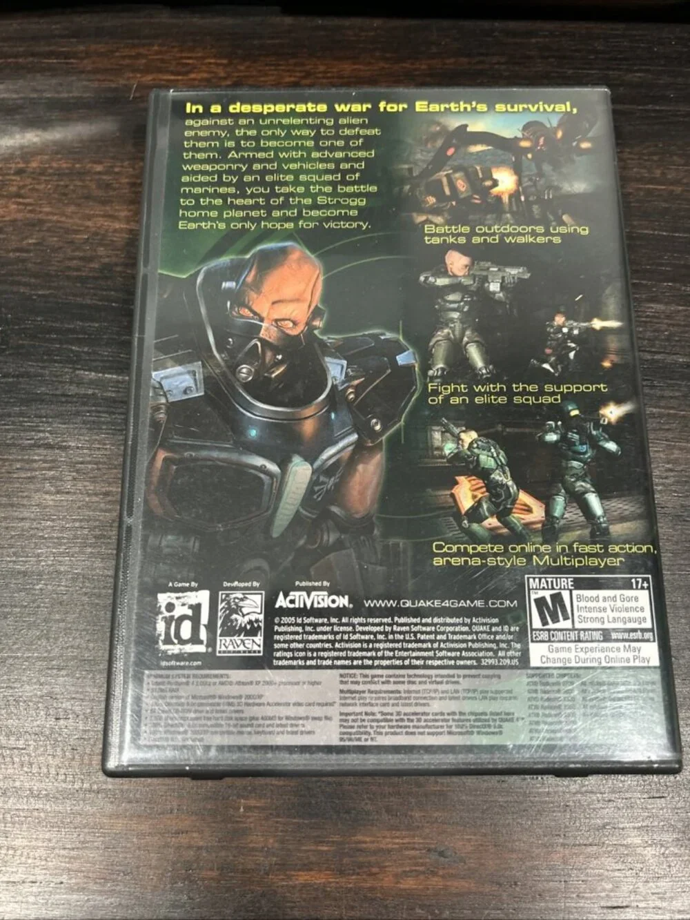 Quake 4 (Windows PC, 2005) Complete w/ All 4 Game Discs, Manual
